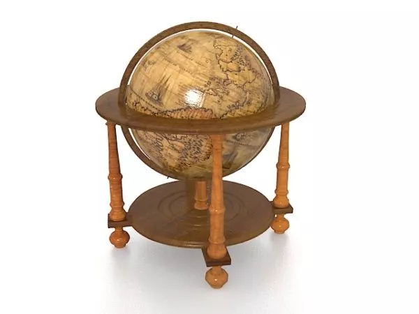 Modern Table Globe 3d model