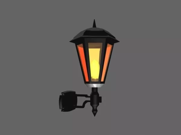 Vintage Wall Lamp Wrought Iron Material 3d model Vintage Wall Lamp Wrought Iron Material 3d model