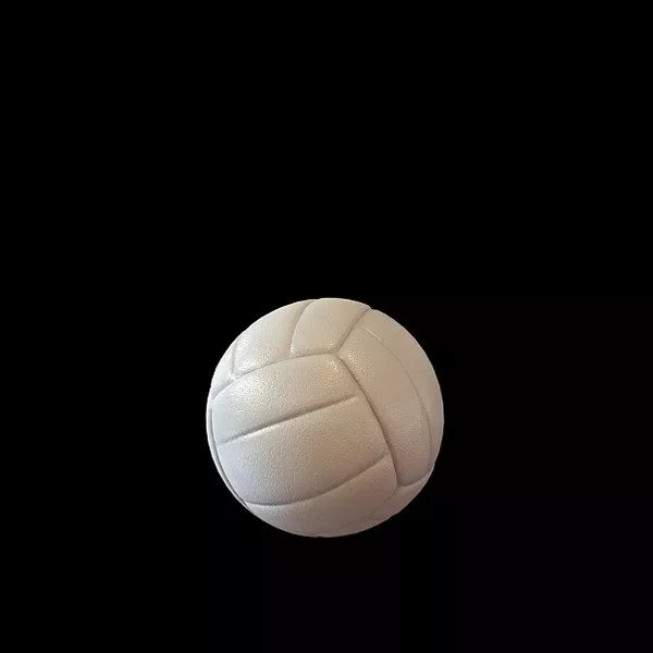 White Volleyball 3d model White Volleyball 3d model