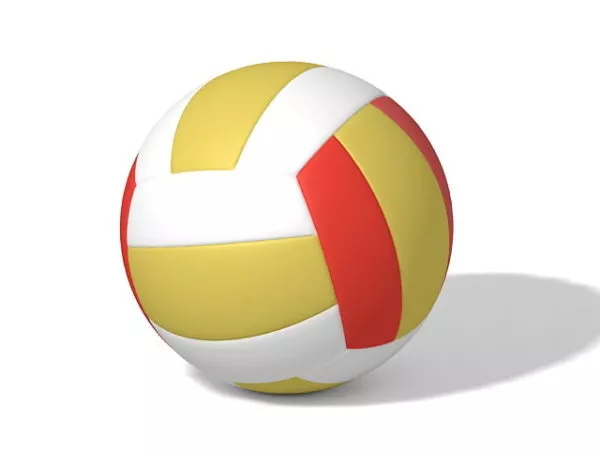 Volleyball Ball White Color 3d model