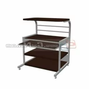 Metal Workshop Table 3d model