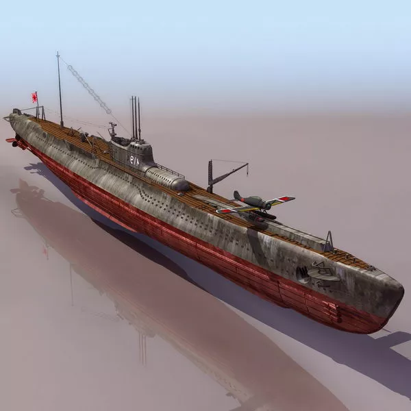 German U7 Submarine 3d model