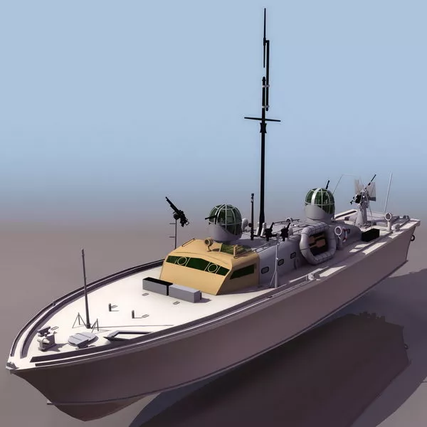 Launch Boat 3d model
