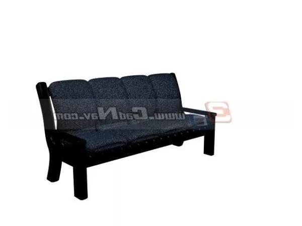 Black Leather Waiting Chair 3d model Black Leather Waiting Chair 3d model