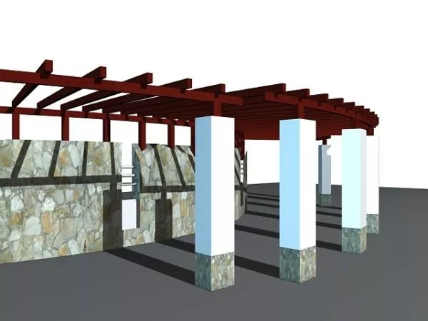 Patio Design 3d model