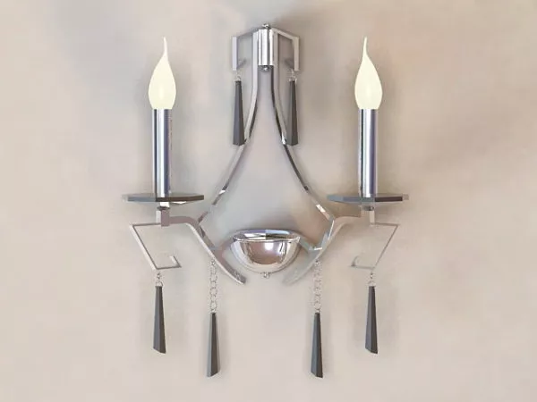 Sconce Lamp Swirl Arms 3d model