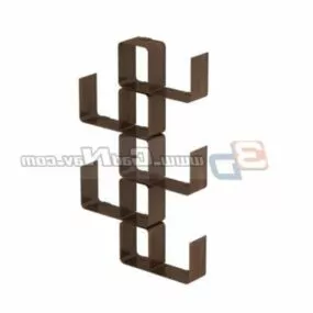 Living Room Shelving Display Rack 3d model