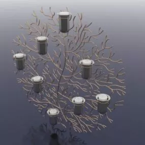 Wall Candle Holders Decoration 3d model
