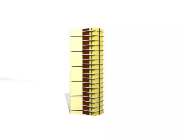 European Round Column Component 3d model