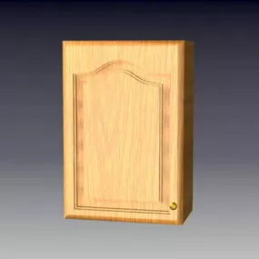 Wooden Wall Cupboard 3d model