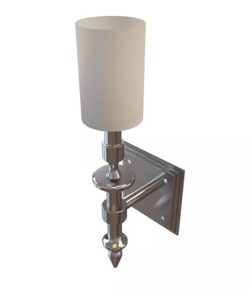 Black Cylinder Sconce Cosmo 3d model