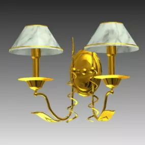 Golden Wall Light Fixtures 3d model