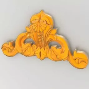 Antique Wall Molding Decoration 3d model