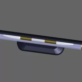 Bathroom Fluorescent Mirror Lamp 3d model