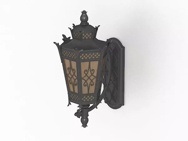 Sconce Lamp Rectangular Box 3d model