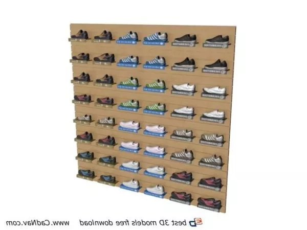 Fashion Store Shoes Display Stand Rack 3d model Fashion Store Shoes Display Stand Rack 3d model