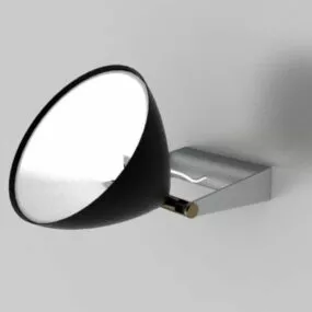 Wall Mounted Round Shade Spotlight 3d model