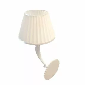 White Shade Wall Sconce Lamp 3d model