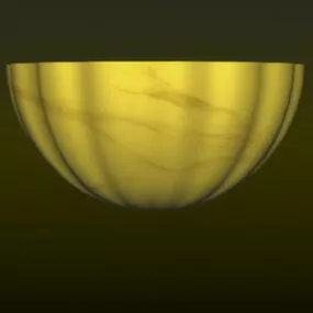 Wall Sconce Pumpkin Shape Shade 3d model