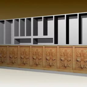 Furniture Wall Unit Room Divider 3d model