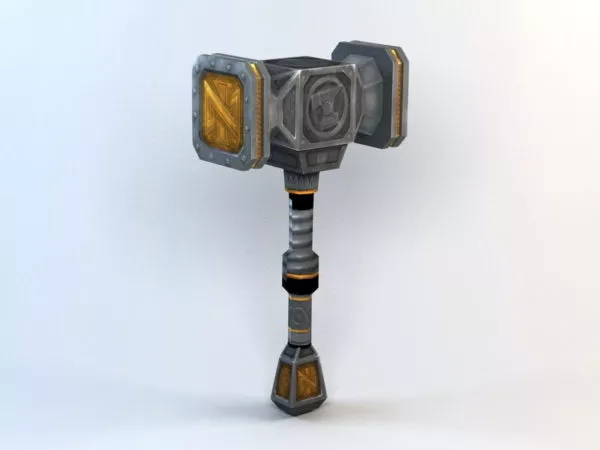 Weapon War Hammer 3d model Weapon War Hammer 3d model