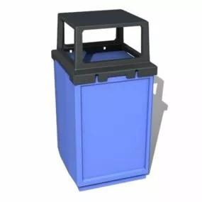 Outdoor Waste Rubbish Bin 3d model
