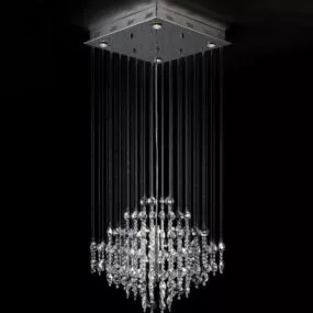 Water Drop Style Home Chandelier 3d model