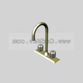 Brass Water Faucet 3d model