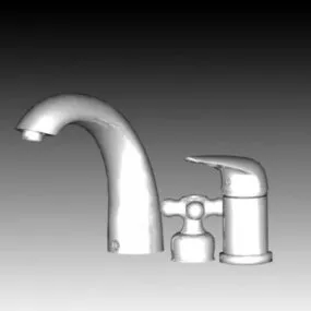 Bathroom Water Tap Set 3d model