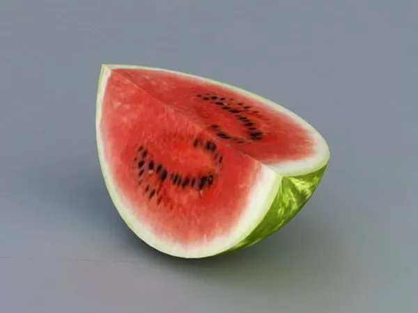 Realistic Watermelon Quarter 3d model Realistic Watermelon Quarter 3d model