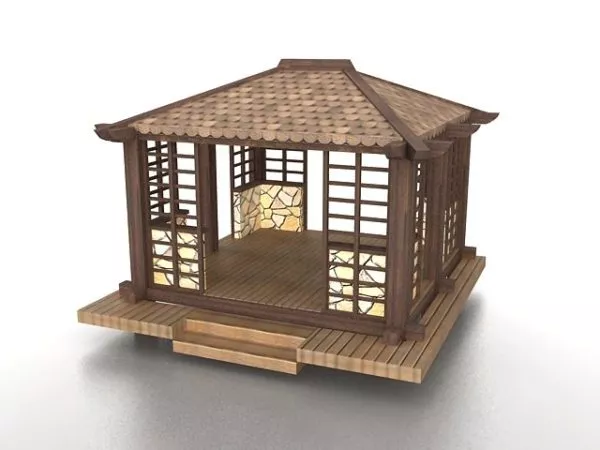 Ancient Roman Pavilion 3d model