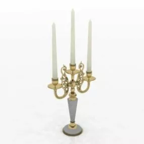 Wedding Antique Candelabra 3d model