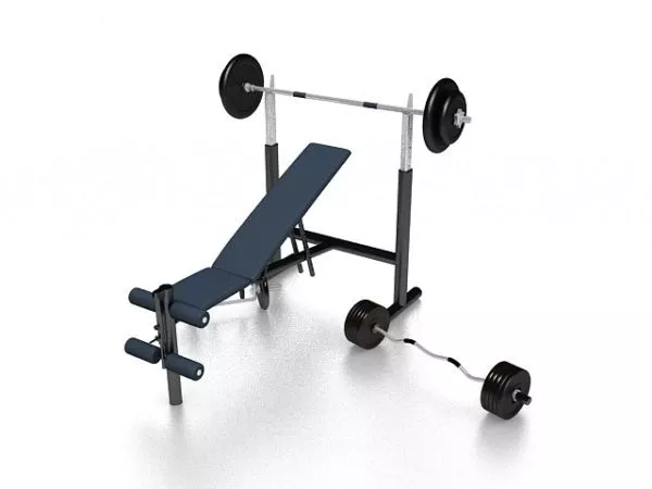 Lightweight Barbell 3d model