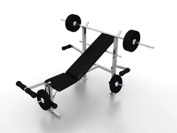 Fitness Weight Bench Sets 3d model Fitness Weight Bench Sets 3d model