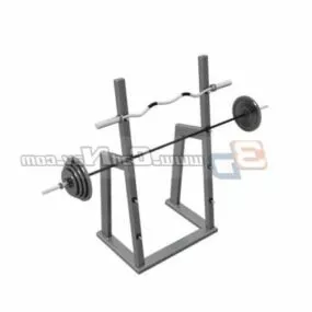 Gym Weight Lifting Barbell 3d model