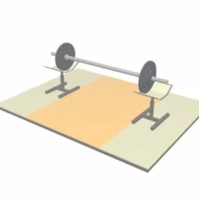 Sport Weightlifting Station 3d model