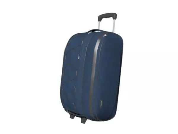 Wheeled Travel Bag Blue Color 3d model Wheeled Travel Bag Blue Color 3d model
