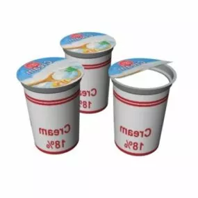Food Whipped Cream 3d model