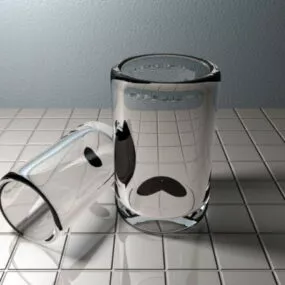 Whisky Glass Set 3d model