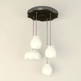 Living Room White Kitchen Pendant Light 3d model