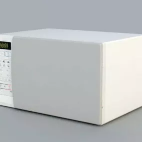 Kitchen Tool White Microwave 3d model