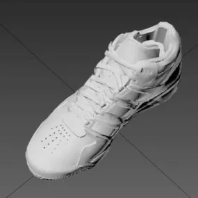 White Sneakers Fashion 3d model