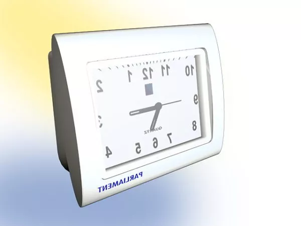 Table Clock With Stand 3d model