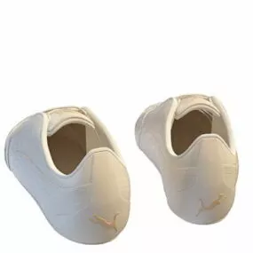 Main Fashion White Casual Shoes 3d model