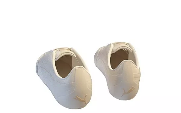 Main Fashion White Casual Shoes 3d model Main Fashion White Casual Shoes 3d model