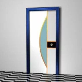Home Design Doors With Stained Trim 3d model