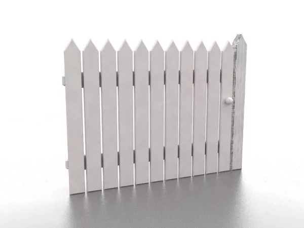 Black Fence 3d model