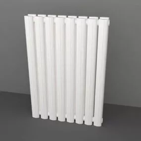 White Heat Radiator For Home 3d model