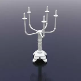 White Jade Home Candelabrum 3d model