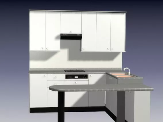 Thin Edge Sink 3d model